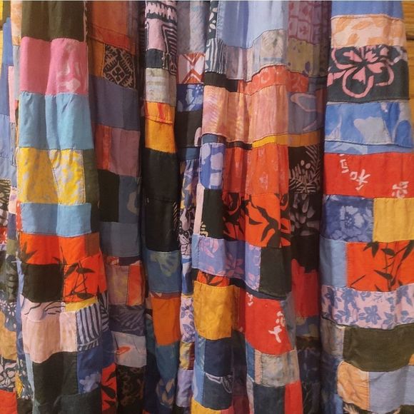Lady Lace Designs | Patchwork Quilt Hippie Boho Festival Skirt - Picture 4 of 5